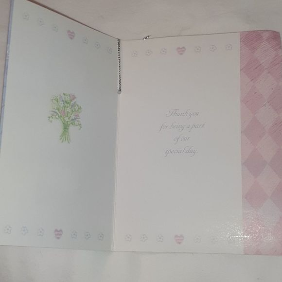 NEW‎ Wedding Thank You Cards Box of 10 Holographic - Picture 4 of 6